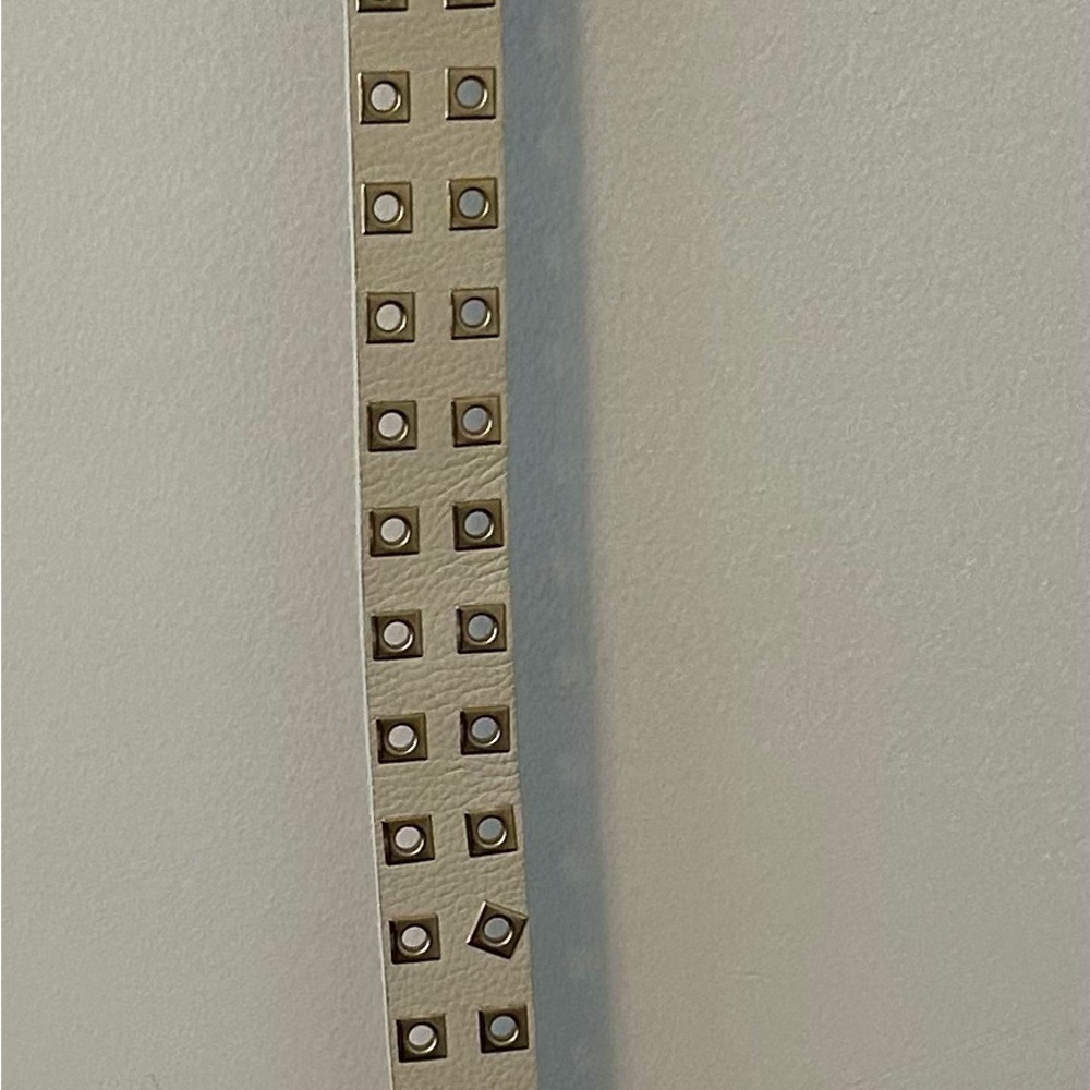 Michael Kors Gold and Cream Belt